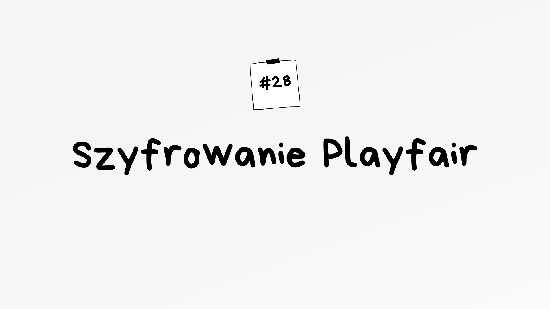 Szyfrowanie Playfair – algorytm maturalny z informatyki