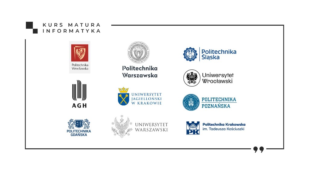 Slajd z filmu: najlepsze uczelnie techniczne w Polsce — politechniki i uniwersytety dla maturzystów z informatyki